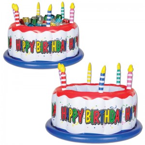 The Beistle Company 24 Can Inflatable Birthday Cake Cooler TBCY4787